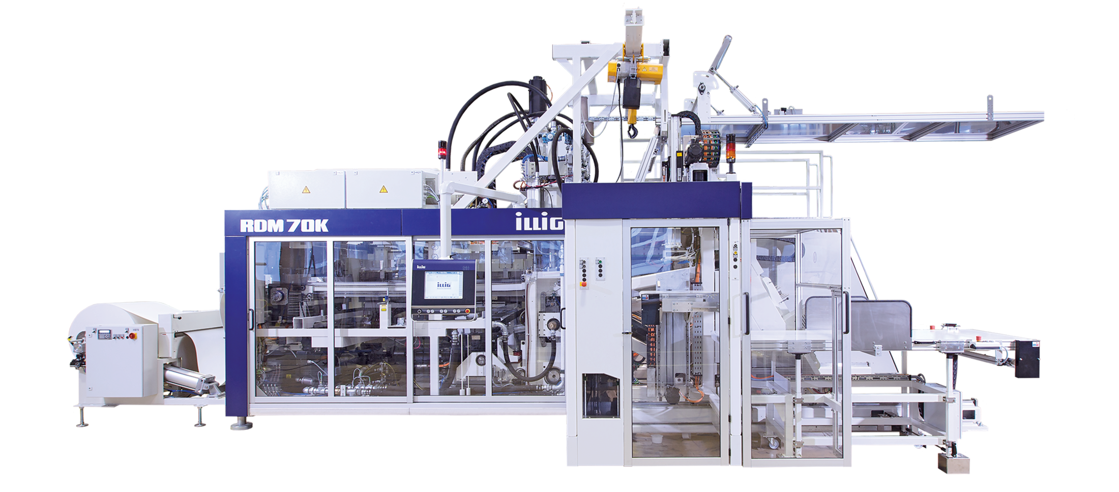 ILLIG IC-RDML 70b automatic roll-fed thermoformer for forming/punching tools - labeling unit | © ILLIG Maschinenbau
