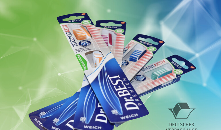 Dr.Best brand plastic-free toothbrush packaging wins packaging awards | © ILLIG Maschinenbau GmbH & Co. KG Dr.Best brand plastic-free toothbrush packaging wins packaging awards | © ILLIG Maschinenbau GmbH & Co. KG